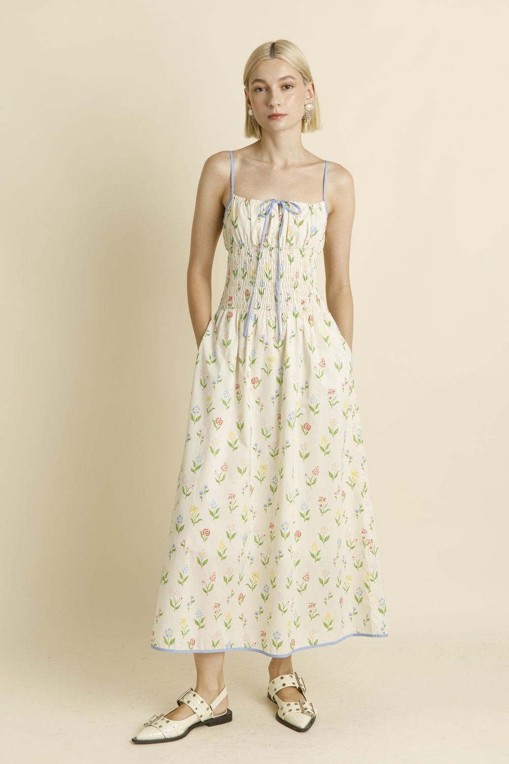 Romantic Floral Midi Dress