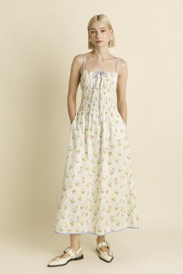 Romantic Floral Midi Dress