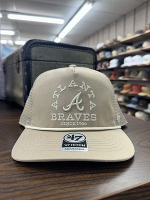 Atlanta Braves Khaki Ranchero Rope Hat