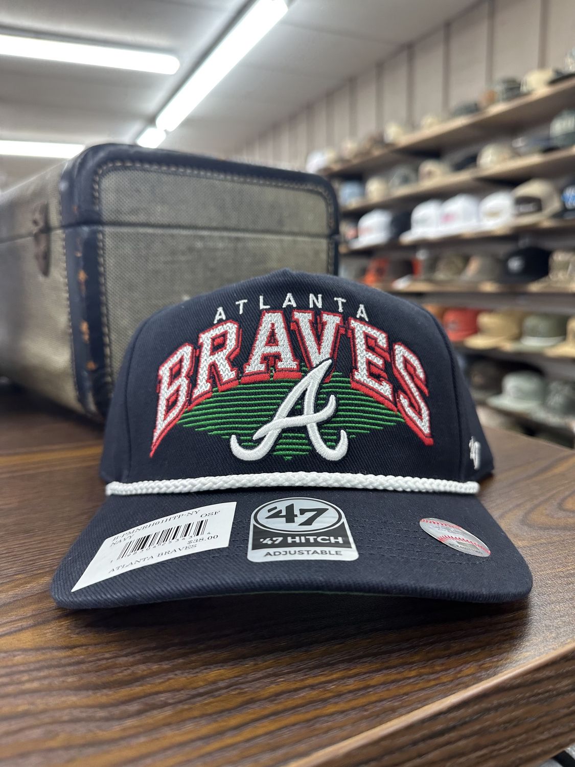 Atlanta Braves Navy Pomona Rope Hat