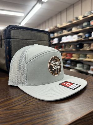 Camo Rubber Patch 7 Panel Hat - Quarry