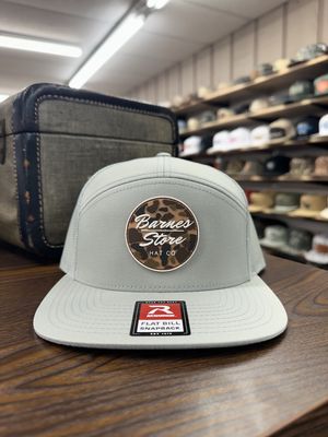 Camo Rubber Patch 7 Panel Hat - Quarry