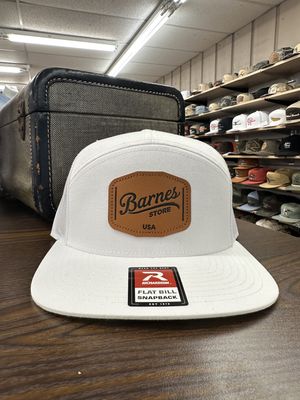 Leather Patch 7-Panel - White