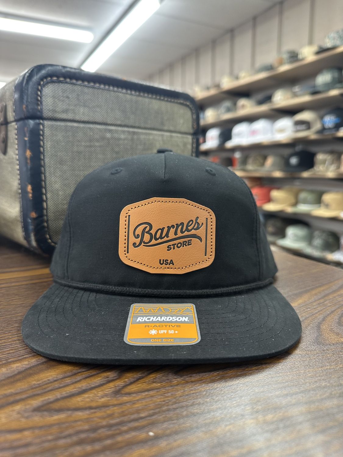Leather Patch Roper - Black
