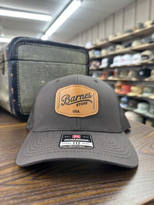 Leather Patch Trucker Hat - Coffee