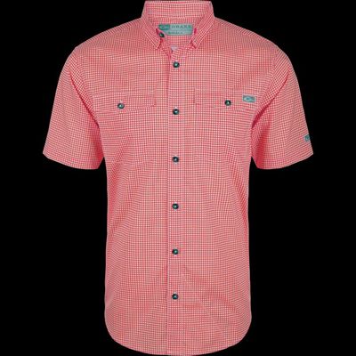 Frat Button Down Gingham Check Short Sleeve Shirt