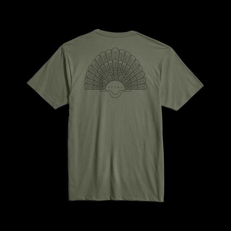 Fan Short Sleeve Tee - Olive Green