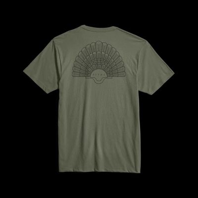 Fan Short Sleeve Tee - Olive Green