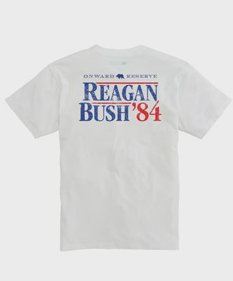 Reagan Bush &#39;84 SS Tee - White