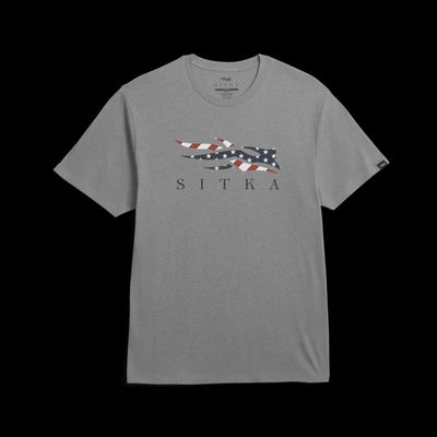 Icon Flag Short Sleeve Tee - Heather Grey