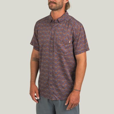 Hagood Short Sleeve Woven Button Down Shirt