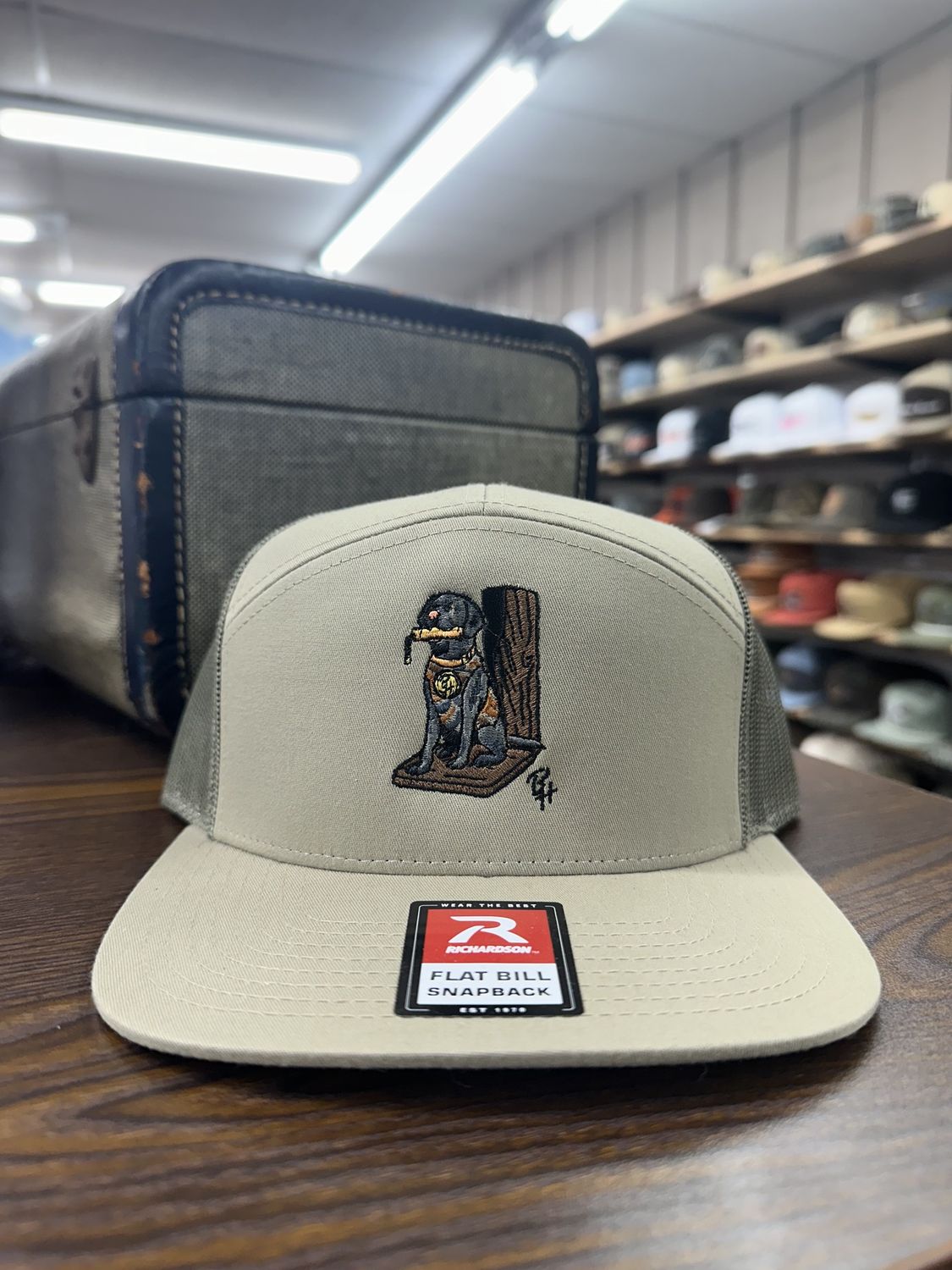 Lab and Bumper 7-Panel Hat - Khaki/Loden