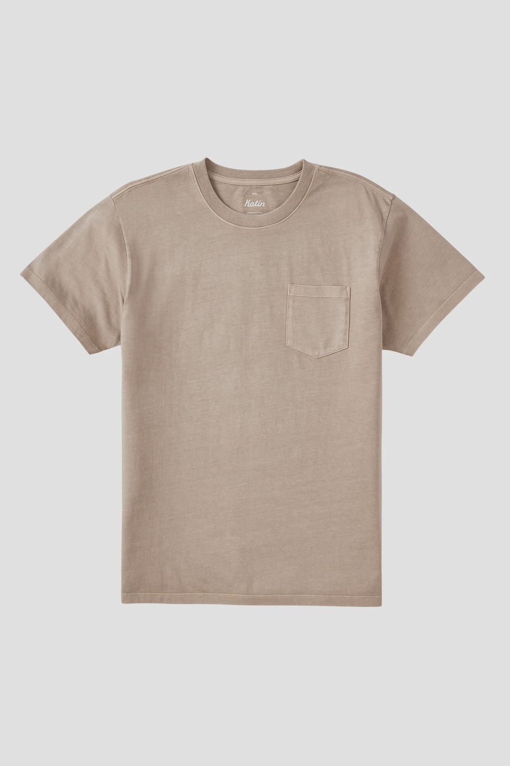 Katin Base Short Sleeve Tee, Color: Vintage Khaki Pigment Dye, Size: SML