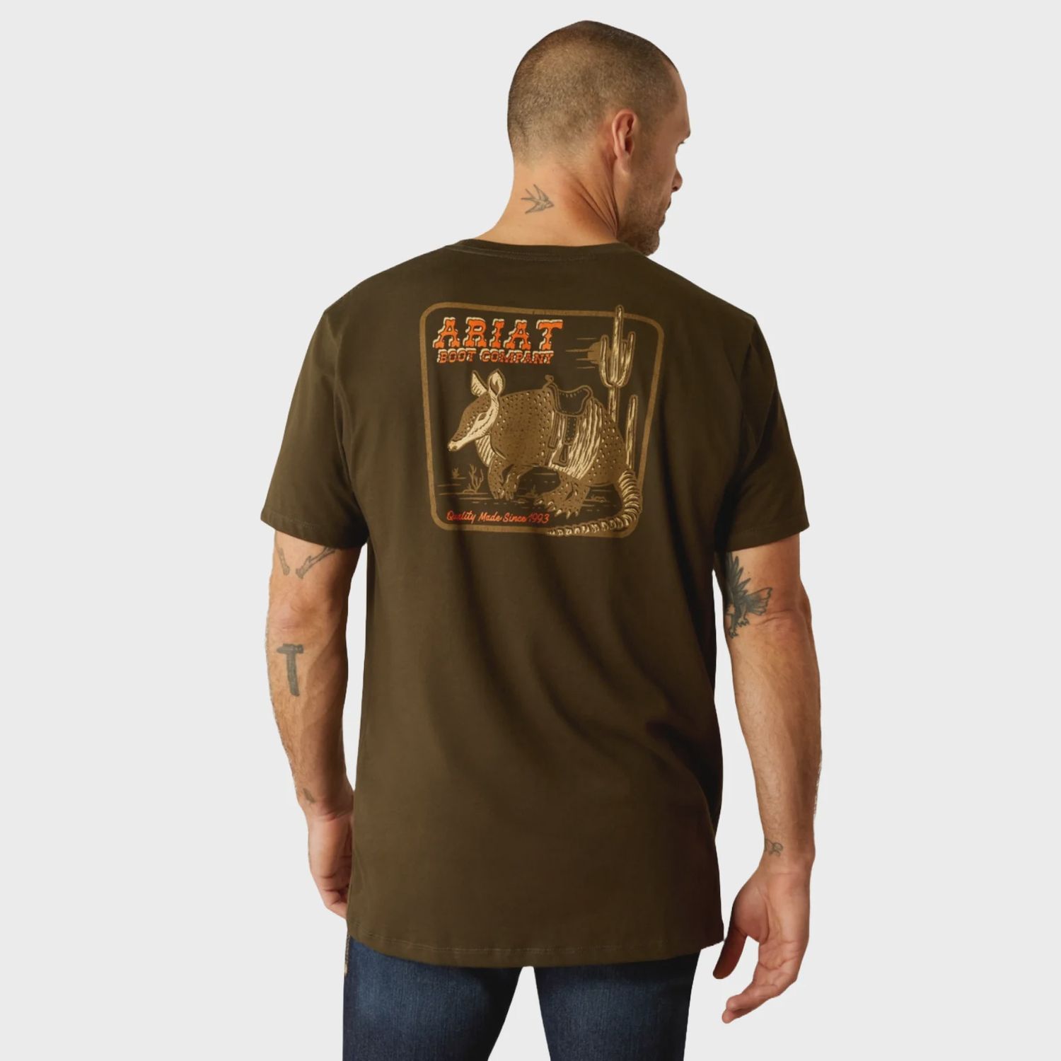 Armadillo Half Shell Short Sleeve T-Shirt - Dark Olive
