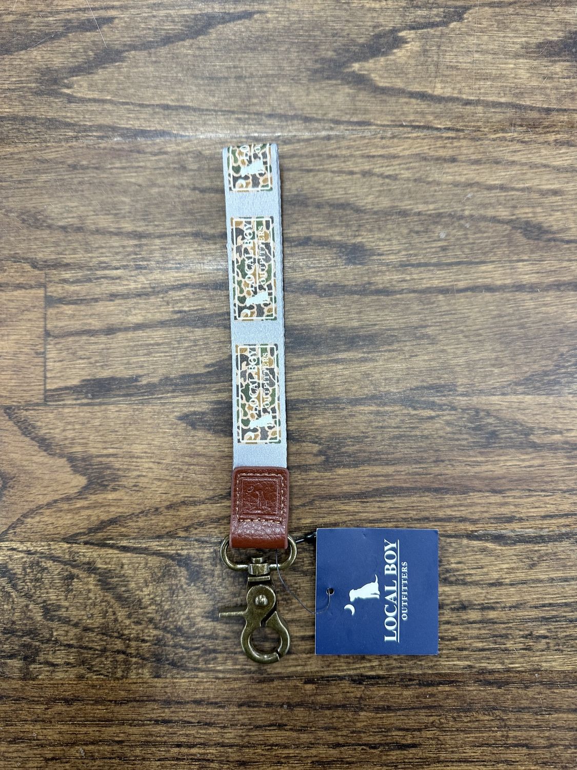 Old School Camo Plate Wrist Lanyard