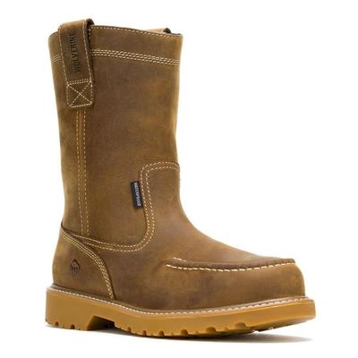 DuraShocks Dark Wheat Floorhand Moc Toe Wellington Boot