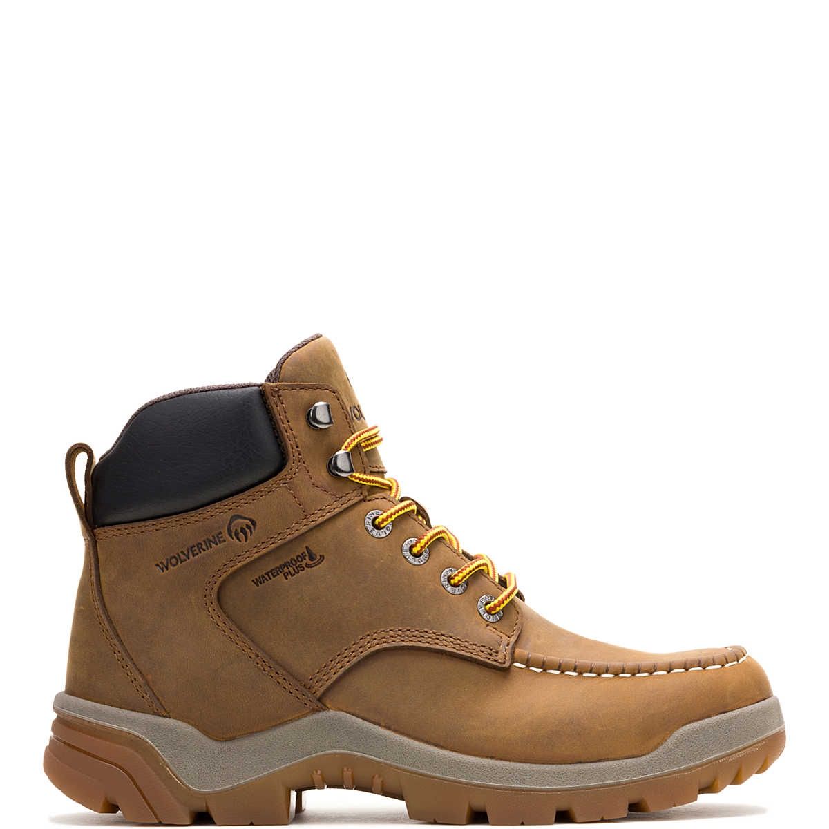 DuraShocks Dark Tan Vantage Hyprest 6&quot; Moc Toe Boot