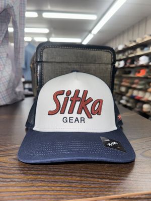 90s Script Flat Bill Trucker - Eclipse