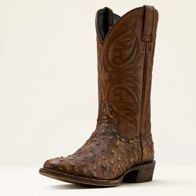 Vesper Stonewash Ostrich Boot