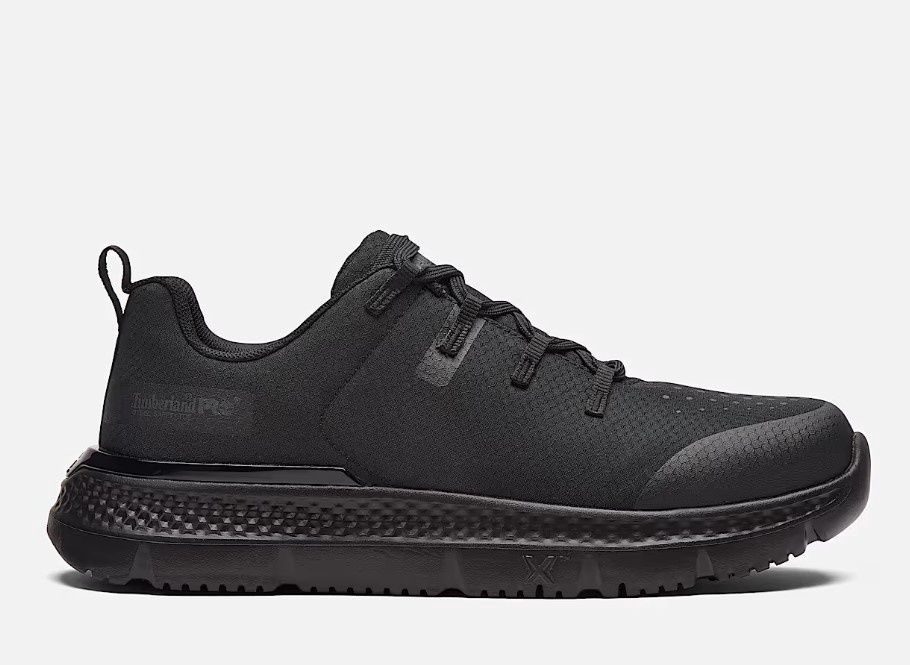 Men&#39;s Intercept Athletic Steel-Toe Black Work Sneaker