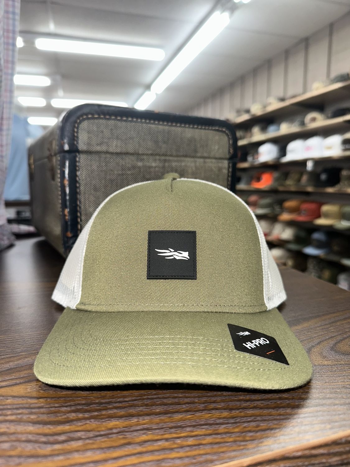 Rubber Patch Hi Pro Trucker Hat - Olive Green