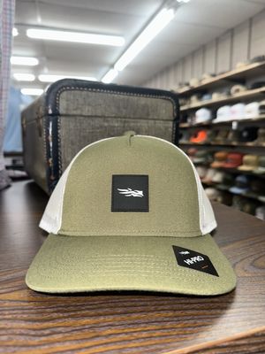 Rubber Patch Hi Pro Trucker Hat - Olive Green