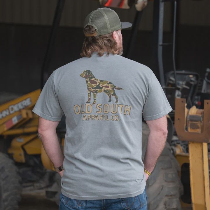 Dog Outline Thicket Camo SS Tee