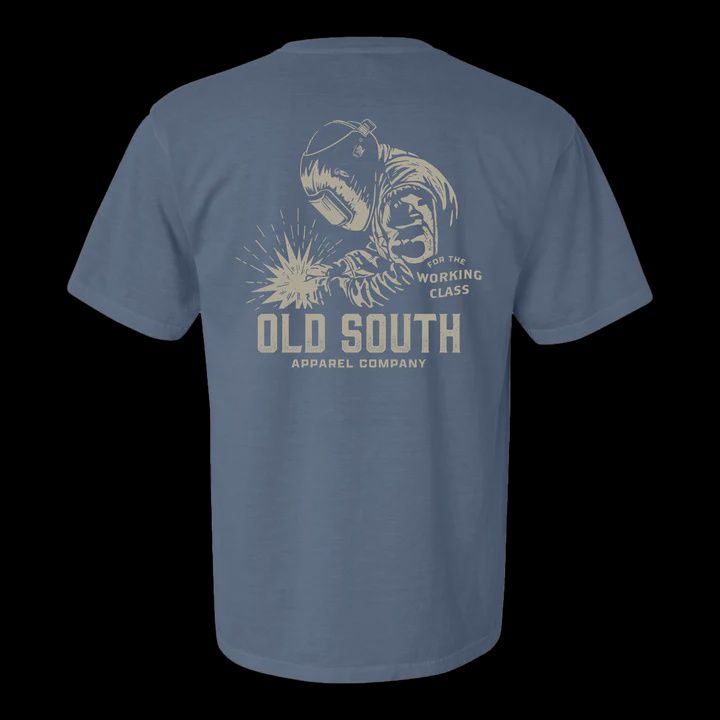 Welder Working Class SS Tee - Blue Jean