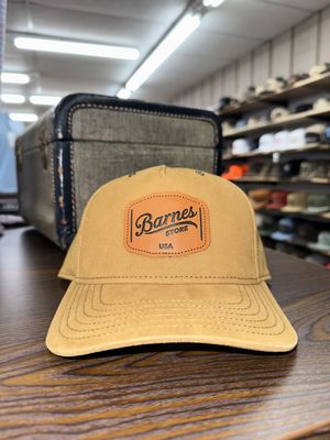 Leather Patch Hat - Wheat