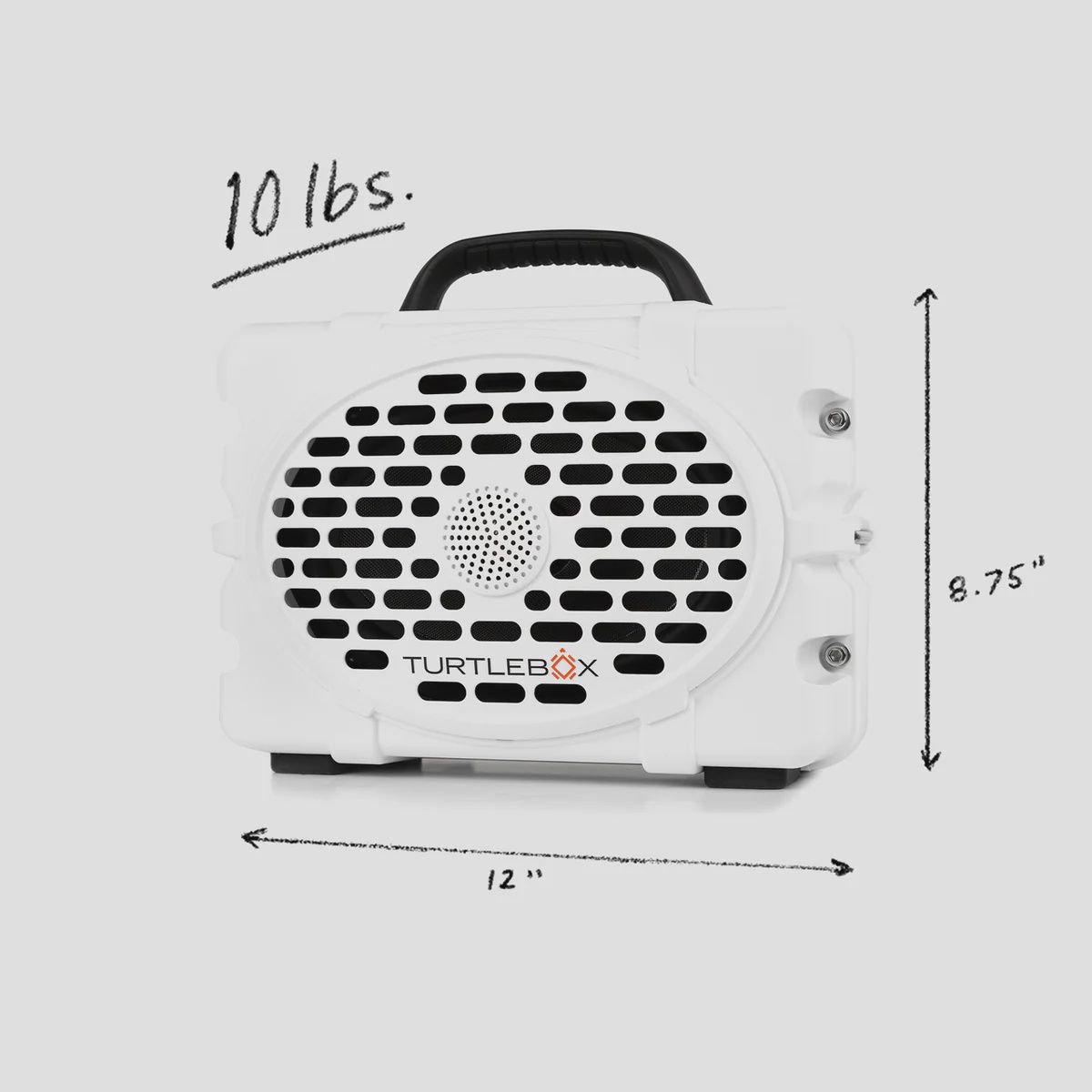Turtlebox Original Gen 3 Speaker, Color: White/Black