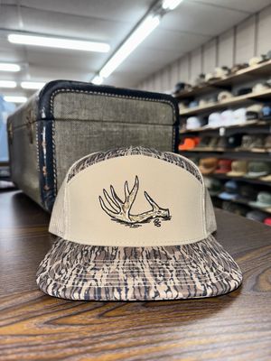 Antler Shed 7 Panel Hat - Timber Camo