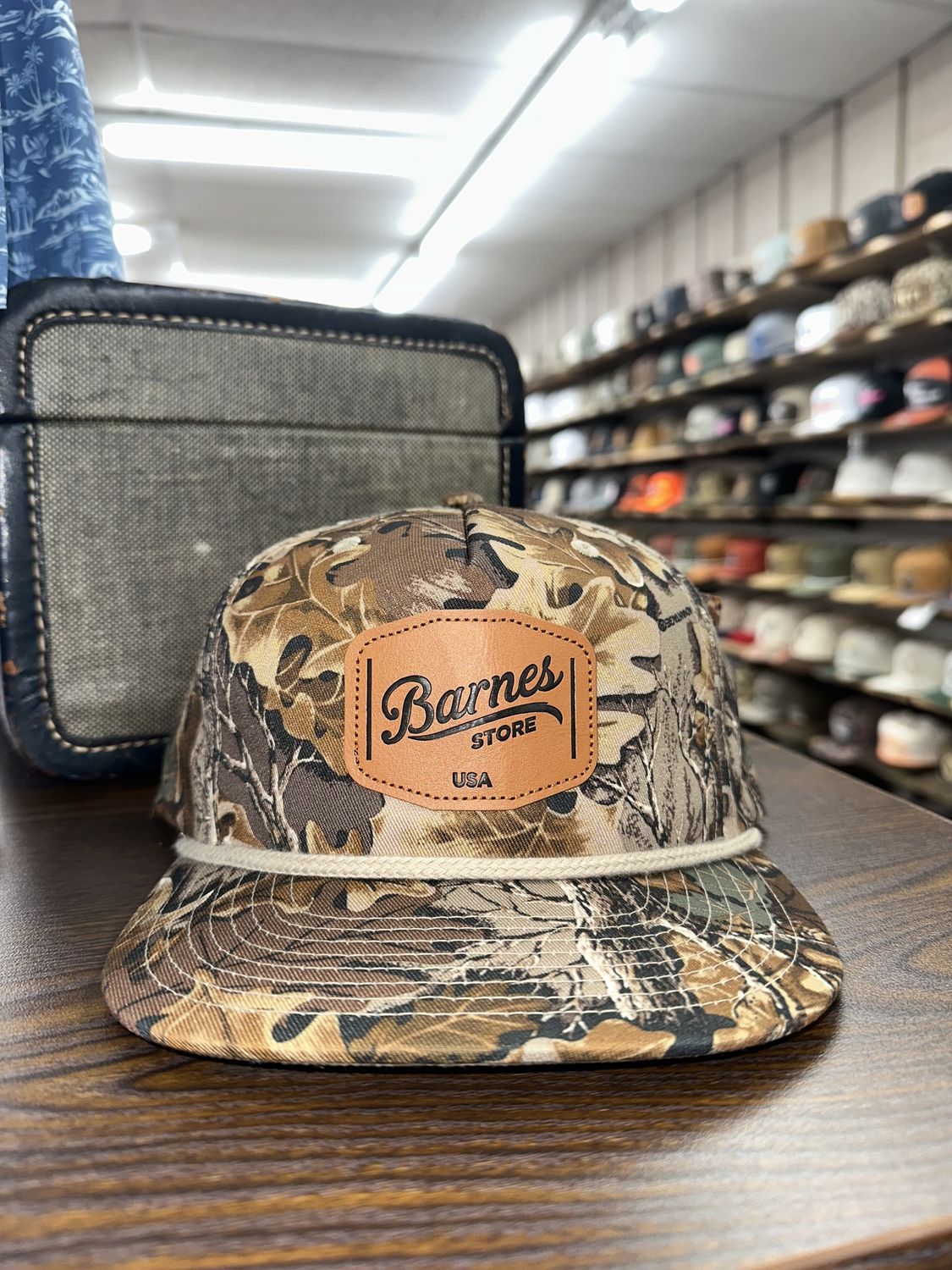 Barnes Realtree Advantage Barnes Leather Patch Hat