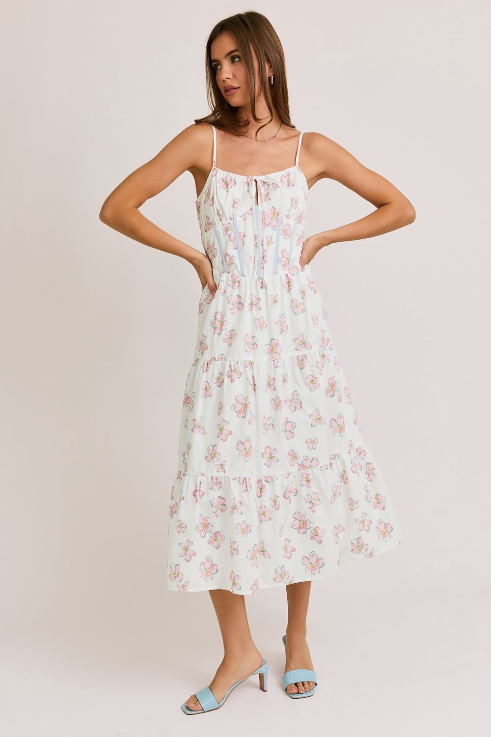 Truth Be Told Strapless Midi Dress