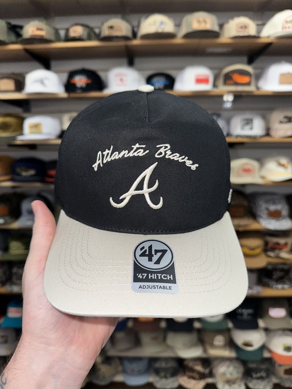 Atlanta Braves Black Stable 47 Hat