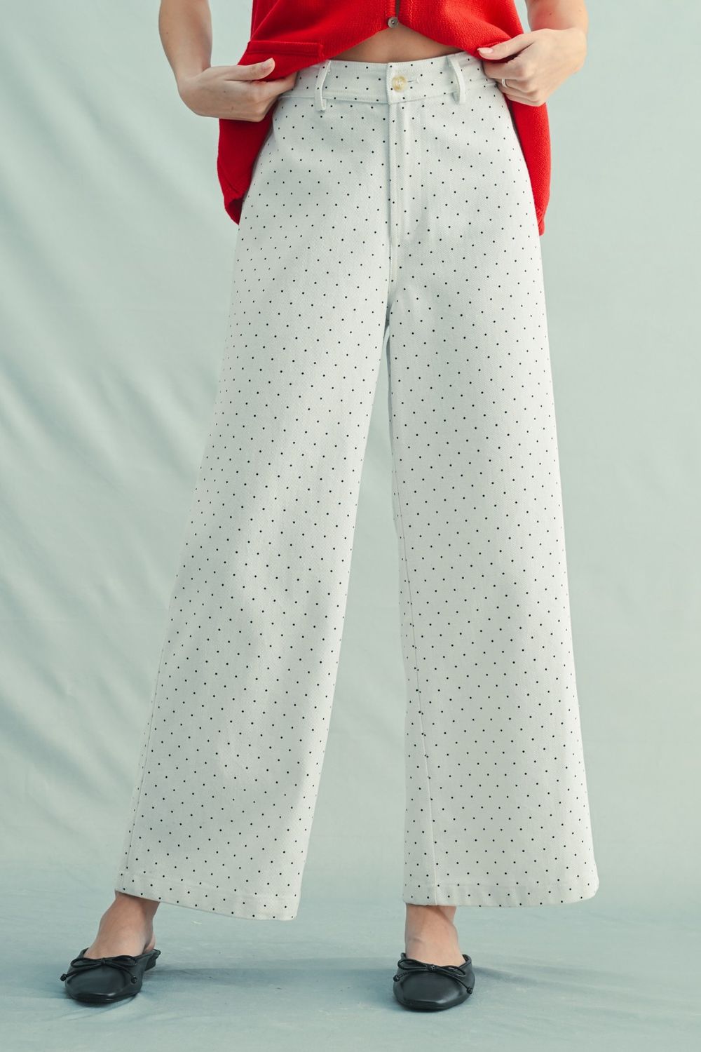 Straight To The Point Dot Pants