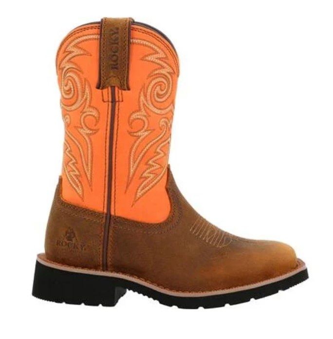 Kid's Rocky Mono Crepe Western - Orange