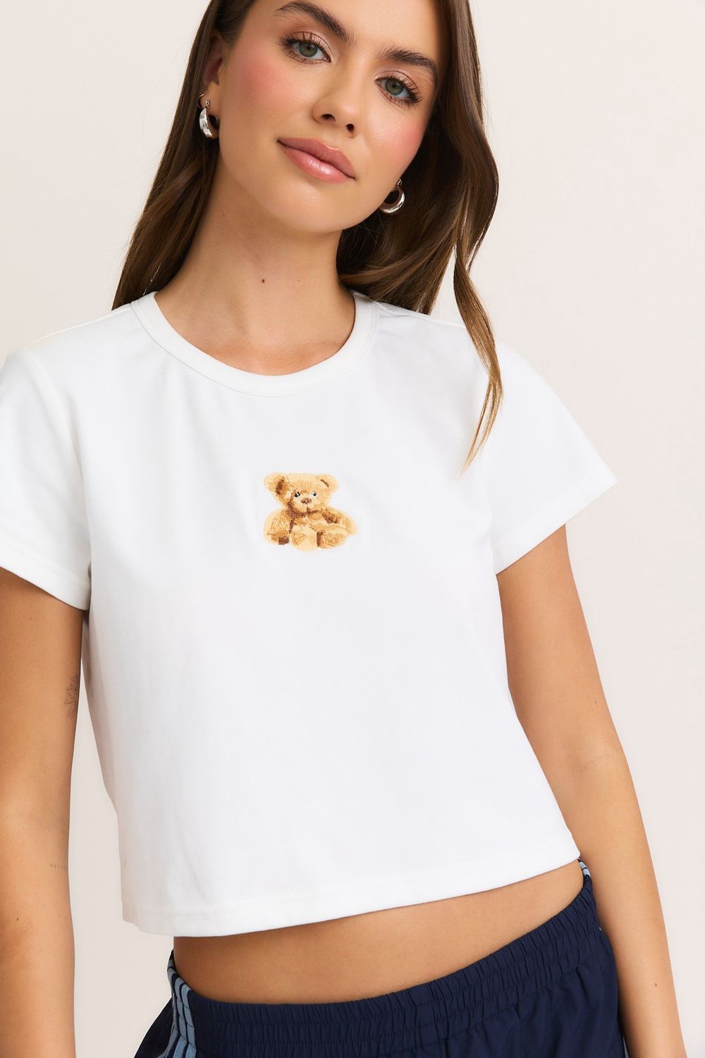 Teddy Bear Short Sleeve Baby Tee