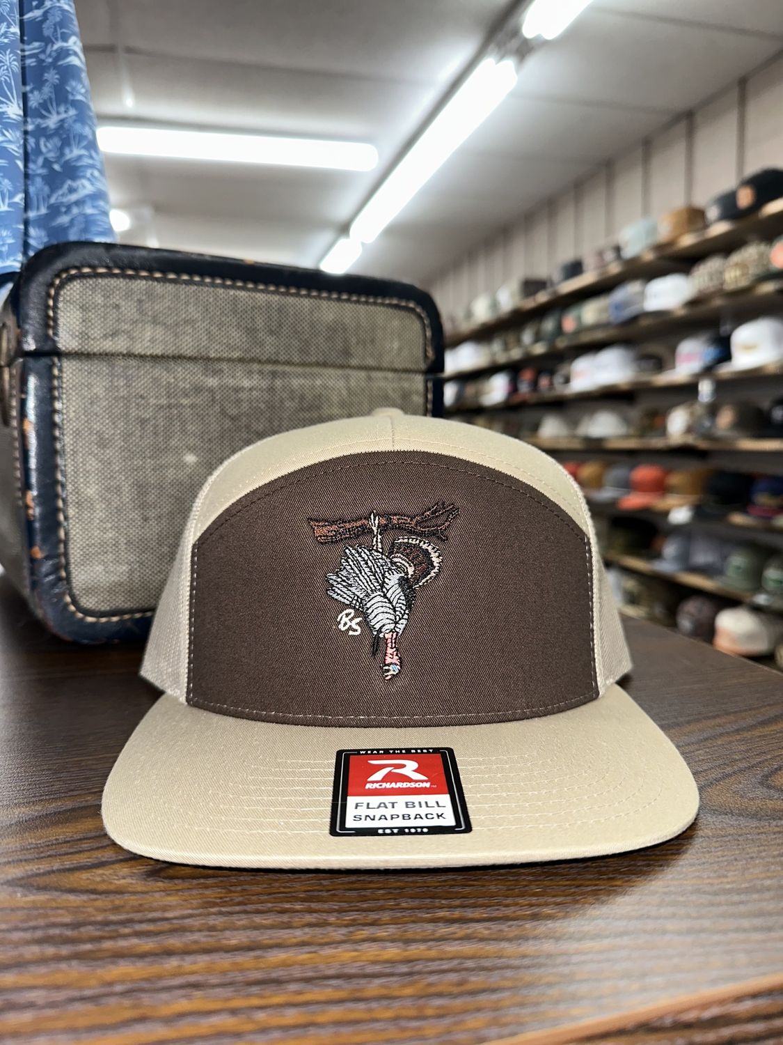 Hanging Tom 7 Panel Hat - Brown Khaki
