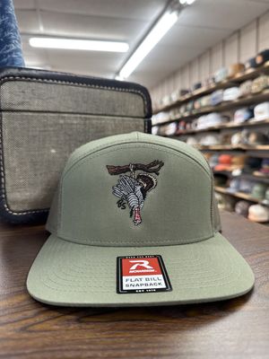 Hanging Tom 7 Panel Hat - Solid Loden