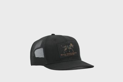 Waxed Pursuit Trucker Camo Logo Patch Hat