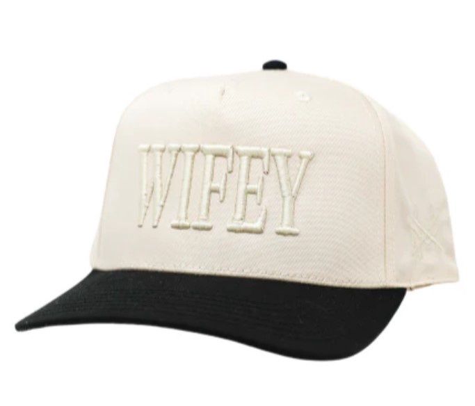 Wifey Trucker Hat - Black/ Natural/ Natural