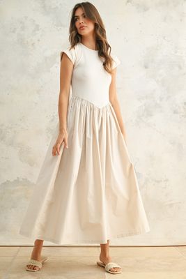 Taking Time Cap Sleeve Midi Dress