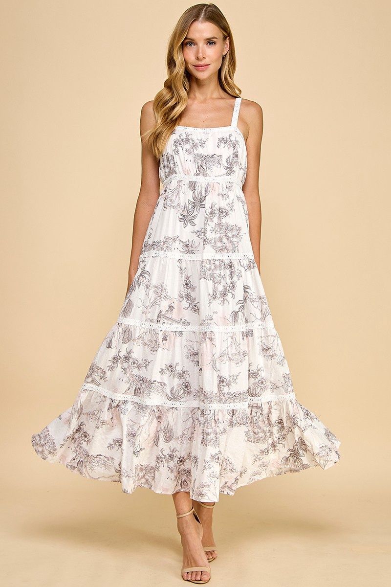 Flawless Tiered Midi Dress
