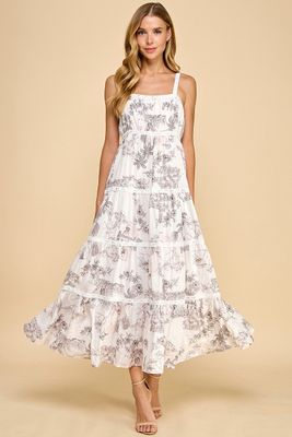Flawless Tiered Midi Dress