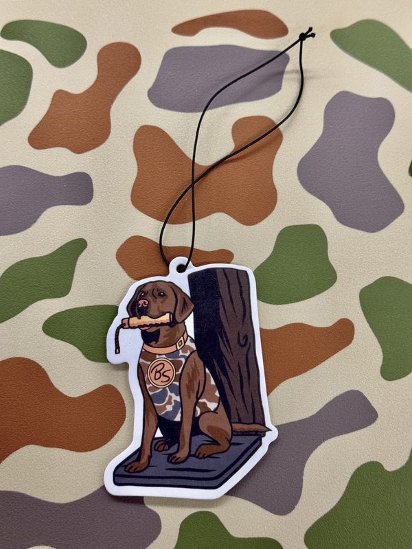 Chocolate Lab &amp; Bumper Air Freshner - Forest Scent