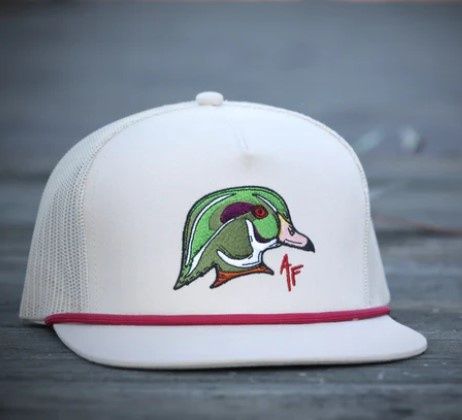 Wood Duck Head Rope Hat - Off White