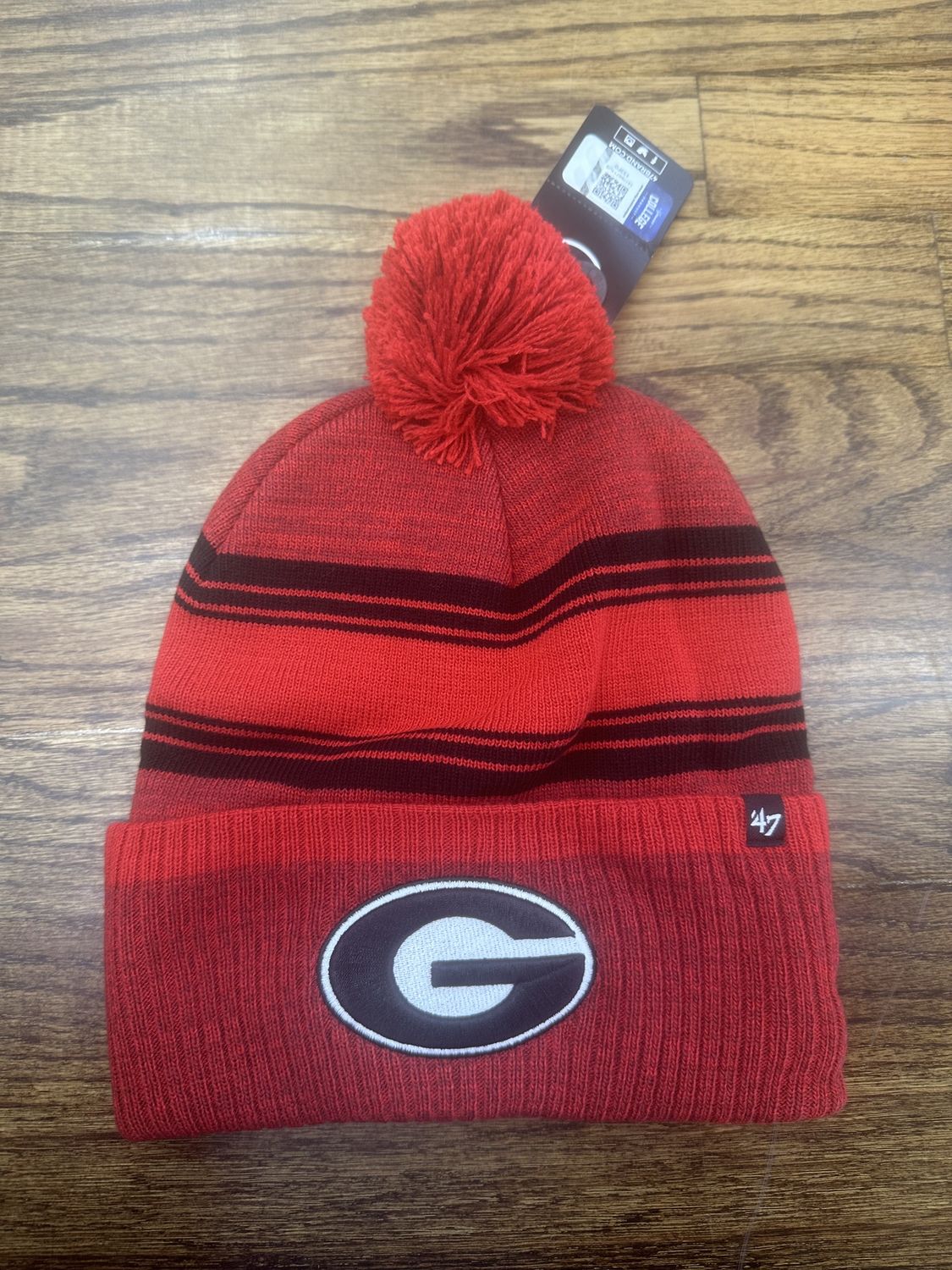 Georgia Bulldogs Red Fade Cuff Beanie