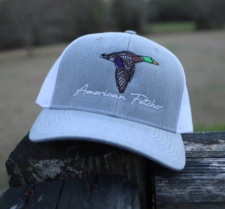 Mallard Trucker Hat - Grey/White