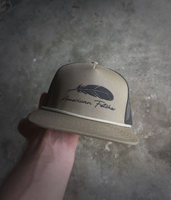 Feather Roper Hat - Moss/Black