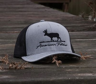 Deer Trucker Hat - Heather/Black